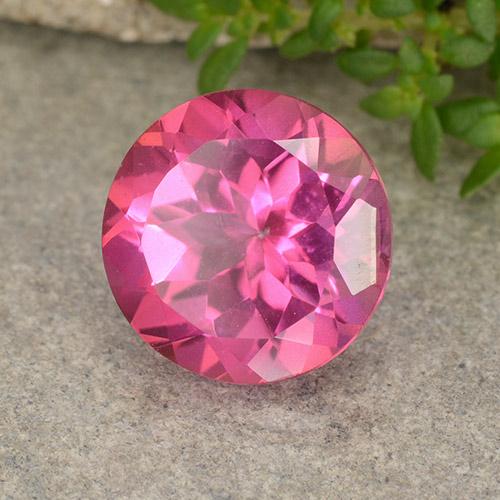 Topaze Magenta profond naturelle Coupe roude, 4.13 ct, VVS-VS
