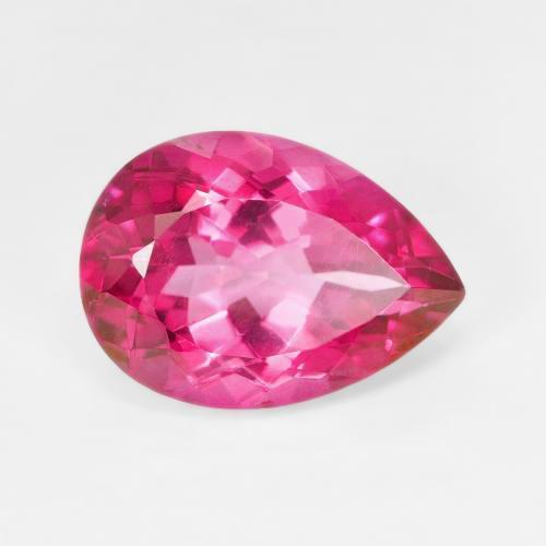 Topaze Rose vif naturelle En forme de poire, 7.23 ct, VVS-VS