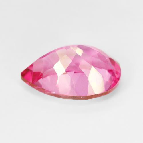 Topaze Rose vif naturelle En forme de poire, 7.23 ct, VVS-VS