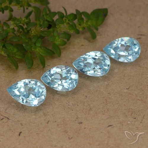 Shop natural 2.51ct Bleu Suisse Topaze gems, En forme de poire, from Brésil at GemSelect. In stock, global shipping!
