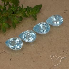 Shop natural 2.22ct Bleu Suisse Topaze gems, En forme de poire, from Brésil at GemSelect. In stock, global shipping!
