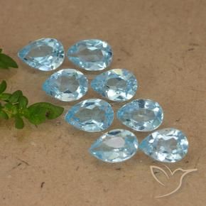 Shop natural 3.97ct Bleu ciel Topaze gems, En forme de poire, from Brésil at GemSelect. In stock, global shipping!