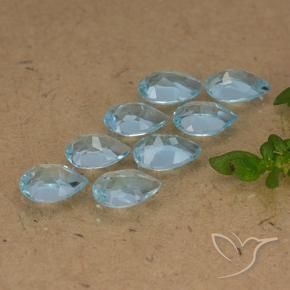 Shop natural 3.97ct Bleu ciel Topaze gems, En forme de poire, from Brésil at GemSelect. In stock, global shipping!
