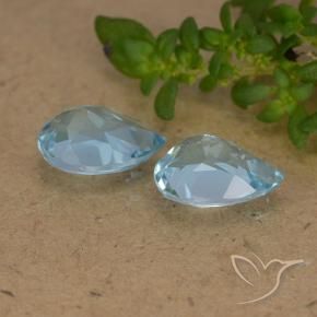 Shop natural 1.70ct Bleu ciel Topaze gems, En forme de poire, from Brésil at GemSelect. In stock, global shipping!