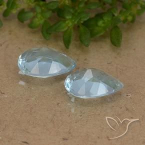 Shop natural 1.54ct Bleu ciel Topaze gems, En forme de poire, from Brésil at GemSelect. In stock, global shipping!