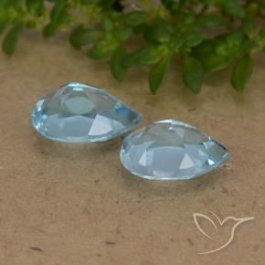 Shop natural 1.77ct Bleu ciel Topaze gems, En forme de poire, from Brésil at GemSelect. In stock, global shipping!