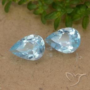 Shop natural 1.53ct Bleu ciel Topaze gems, En forme de poire, from Brésil at GemSelect. In stock, global shipping!