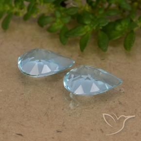 Shop natural 1.53ct Bleu ciel Topaze gems, En forme de poire, from Brésil at GemSelect. In stock, global shipping!
