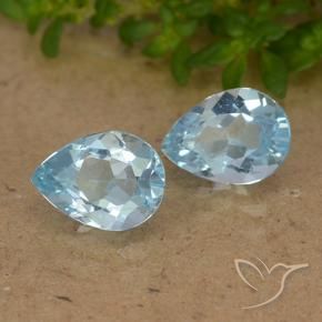 Shop natural 1.82ct Bleu ciel Topaze gems, En forme de poire, from Brésil at GemSelect. In stock, global shipping!