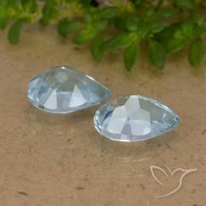 Shop natural 1.82ct Bleu ciel Topaze gems, En forme de poire, from Brésil at GemSelect. In stock, global shipping!