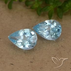 Shop natural 1.49ct Bleu ciel Topaze gems, En forme de poire, from Brésil at GemSelect. In stock, global shipping!