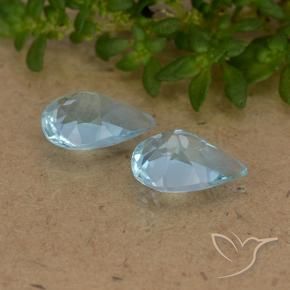 Shop natural 1.49ct Bleu ciel Topaze gems, En forme de poire, from Brésil at GemSelect. In stock, global shipping!