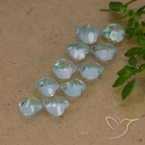 Shop natural 2.88ct Bleu ciel Topaze gems, Cœur, from Brésil at GemSelect. In stock, global shipping!