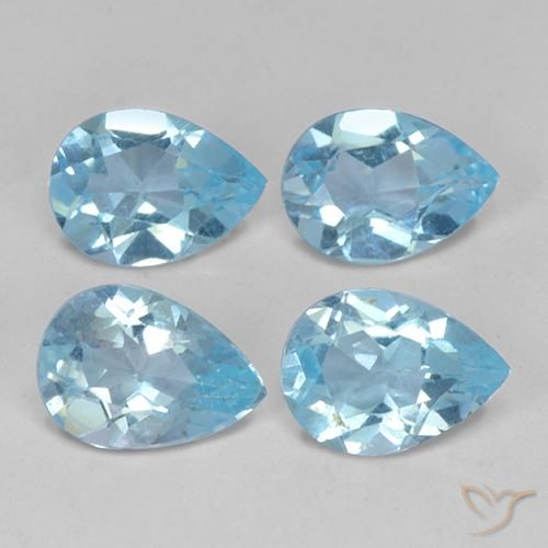Shop natural 2.96ct Bleu ciel Topaze gems, En forme de poire, from Brésil at GemSelect. In stock, global shipping!