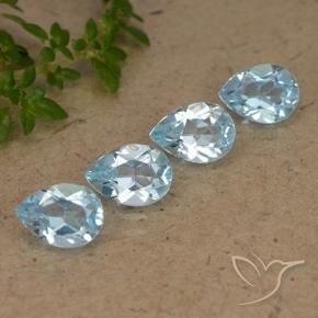 Shop natural 3.13ct Bleu ciel Topaze gems, En forme de poire, from Brésil at GemSelect. In stock, global shipping!