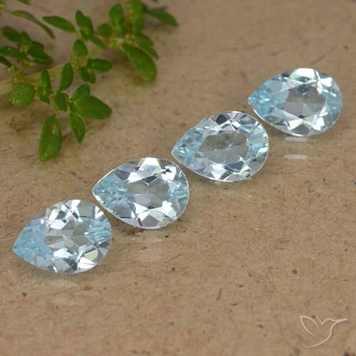 Shop natural 3.10ct Bleu ciel Topaze gems, En forme de poire, from Brésil at GemSelect. In stock, global shipping!