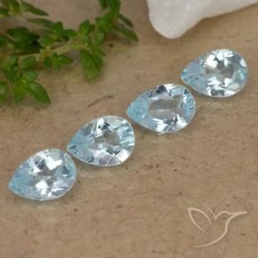 Shop natural 3.09ct Bleu ciel Topaze gems, En forme de poire, from Brésil at GemSelect. In stock, global shipping!