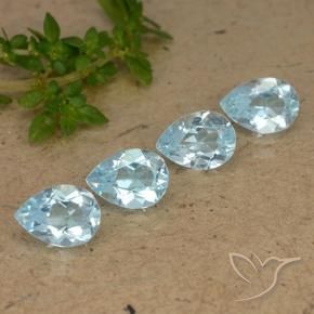 Shop natural 3.39ct Bleu ciel Topaze gems, En forme de poire, from Brésil at GemSelect. In stock, global shipping!