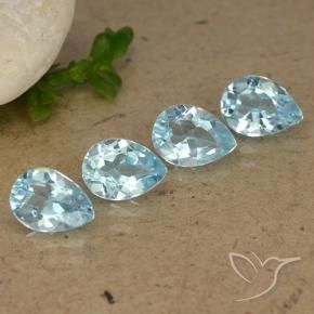 Shop natural 3.48ct Bleu ciel Topaze gems, En forme de poire, from Brésil at GemSelect. In stock, global shipping!