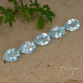Shop natural 4.29ct Bleu ciel Topaze gems, En forme de poire, from Brésil at GemSelect. In stock, global shipping!