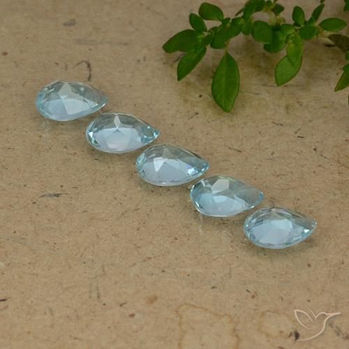 Shop natural 4.16ct Bleu Suisse Topaze gems, En forme de poire, from Brésil at GemSelect. In stock, global shipping!