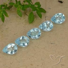 Shop natural 3.83ct Bleu ciel Topaze gems, En forme de poire, from Brésil at GemSelect. In stock, global shipping!