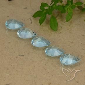 Shop natural 3.83ct Bleu ciel Topaze gems, En forme de poire, from Brésil at GemSelect. In stock, global shipping!