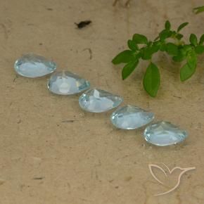 Shop natural 4.41ct Bleu ciel Topaze gems, En forme de poire, from Brésil at GemSelect. In stock, global shipping!