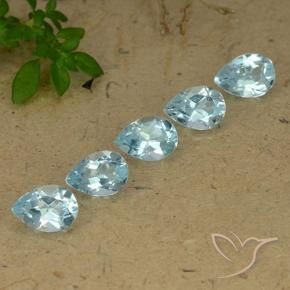Shop natural 4.25ct Bleu ciel Topaze gems, En forme de poire, from Brésil at GemSelect. In stock, global shipping!