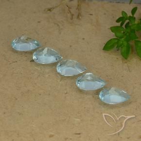 Shop natural 4.25ct Bleu ciel Topaze gems, En forme de poire, from Brésil at GemSelect. In stock, global shipping!