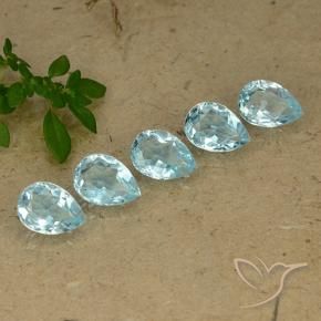 Shop natural 4.43ct Bleu ciel Topaze gems, En forme de poire, from Brésil at GemSelect. In stock, global shipping!