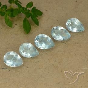Shop natural 4.06ct Bleu ciel Topaze gems, En forme de poire, from Brésil at GemSelect. In stock, global shipping!