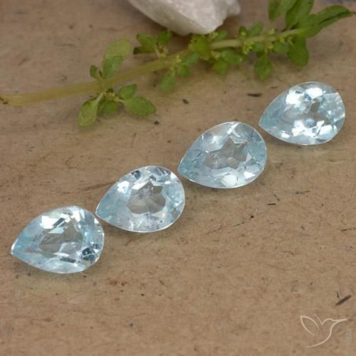 Shop natural 3.49ct Bleu ciel Topaze gems, En forme de poire, from Brésil at GemSelect. In stock, global shipping!