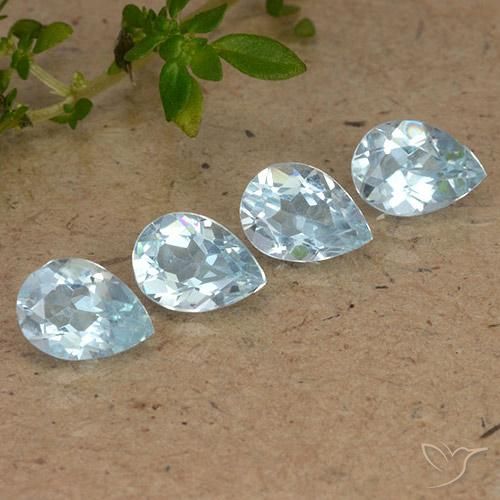Shop natural 3.22ct Bleu ciel Topaze gems, En forme de poire, from Brésil at GemSelect. In stock, global shipping!