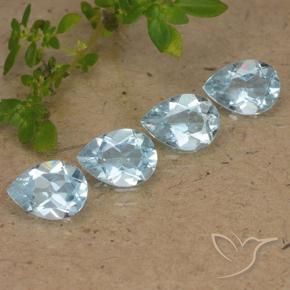 Shop natural 3.45ct Bleu ciel Topaze gems, En forme de poire, from Brésil at GemSelect. In stock, global shipping!
