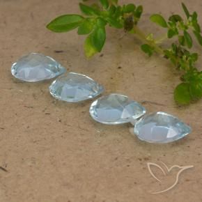 Shop natural 3.45ct Bleu ciel Topaze gems, En forme de poire, from Brésil at GemSelect. In stock, global shipping!