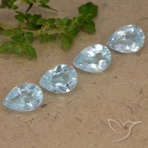 Shop natural 3.62ct Bleu ciel Topaze gems, En forme de poire, from Brésil at GemSelect. In stock, global shipping!