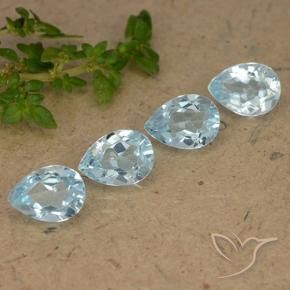Shop natural 3.58ct Bleu ciel Topaze gems, En forme de poire, from Brésil at GemSelect. In stock, global shipping!
