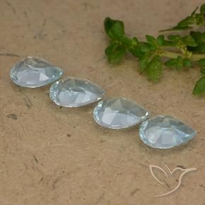 Shop natural 3.58ct Bleu ciel Topaze gems, En forme de poire, from Brésil at GemSelect. In stock, global shipping!