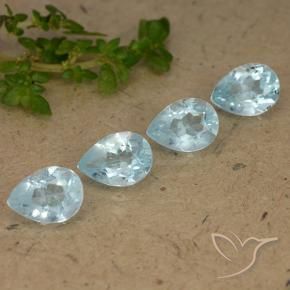 Shop natural 3.59ct Bleu ciel Topaze gems, En forme de poire, from Brésil at GemSelect. In stock, global shipping!