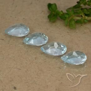 Shop natural 3.41ct Bleu ciel Topaze gems, En forme de poire, from Brésil at GemSelect. In stock, global shipping!