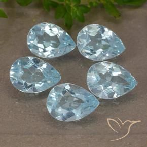 Shop natural 3.92ct Bleu ciel Topaze gems, En forme de poire, from Brésil at GemSelect. In stock, global shipping!