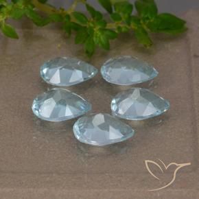 Shop natural 3.92ct Bleu ciel Topaze gems, En forme de poire, from Brésil at GemSelect. In stock, global shipping!