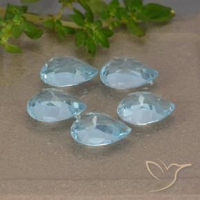 Shop natural 4.33ct Bleu ciel Topaze gems, En forme de poire, from Brésil at GemSelect. In stock, global shipping!