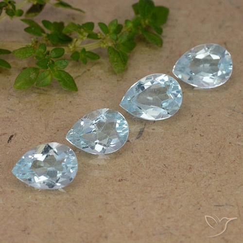 Shop natural 3.18ct Bleu ciel Topaze gems, En forme de poire, from Brésil at GemSelect. In stock, global shipping!