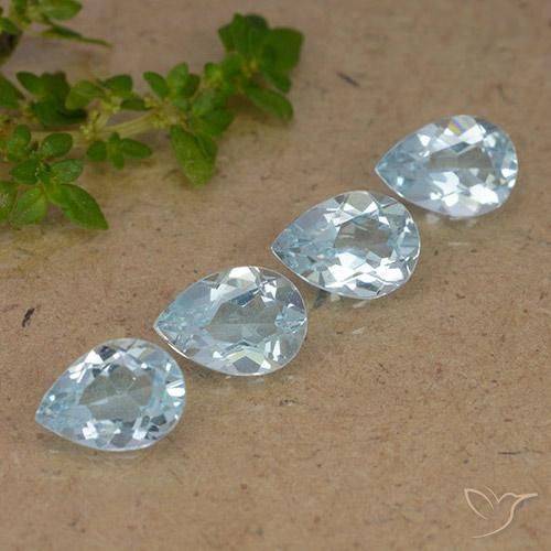Shop natural 3.32ct Bleu ciel Topaze gems, En forme de poire, from Brésil at GemSelect. In stock, global shipping!