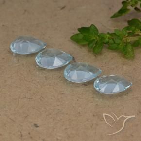 Shop natural 3.30ct Bleu ciel Topaze gems, En forme de poire, from Brésil at GemSelect. In stock, global shipping!