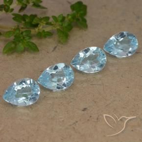 Shop natural 3.52ct Bleu ciel Topaze gems, En forme de poire, from Brésil at GemSelect. In stock, global shipping!