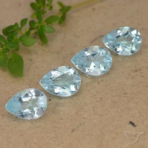 Shop natural 3.41ct Bleu ciel Topaze gems, En forme de poire, from Brésil at GemSelect. In stock, global shipping!