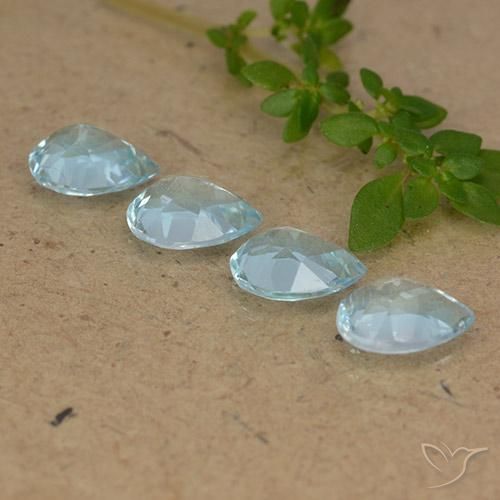 Shop natural 3.41ct Bleu ciel Topaze gems, En forme de poire, from Brésil at GemSelect. In stock, global shipping!
